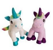 712011 13 In. Rainbow The Unicorn Assorted Colors Dog Toy