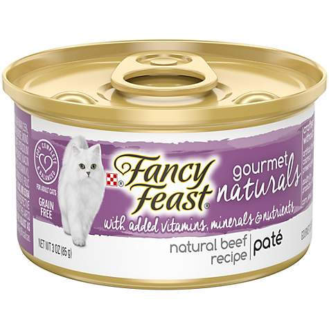050834 3 Oz Fancy Feast Gourmet Naturals Grain Free Tender Beef Recipe In Gravy Adult Wet Cat Food - Pack Of 12