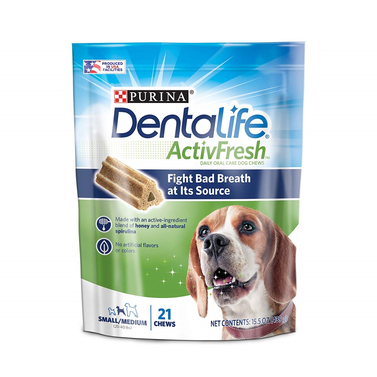178861 15.5 Oz Activfrsh Dog Dental Treats Chews Daily Oral Care, Small & Medium