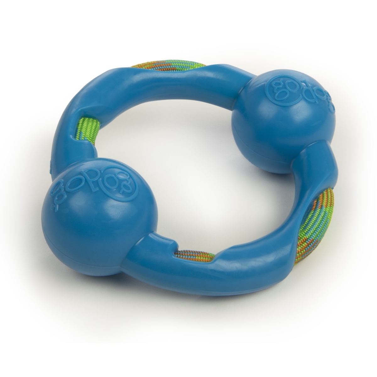 Go Dog 437420 Ring Rope Tek Dog Toys, Blue - Small
