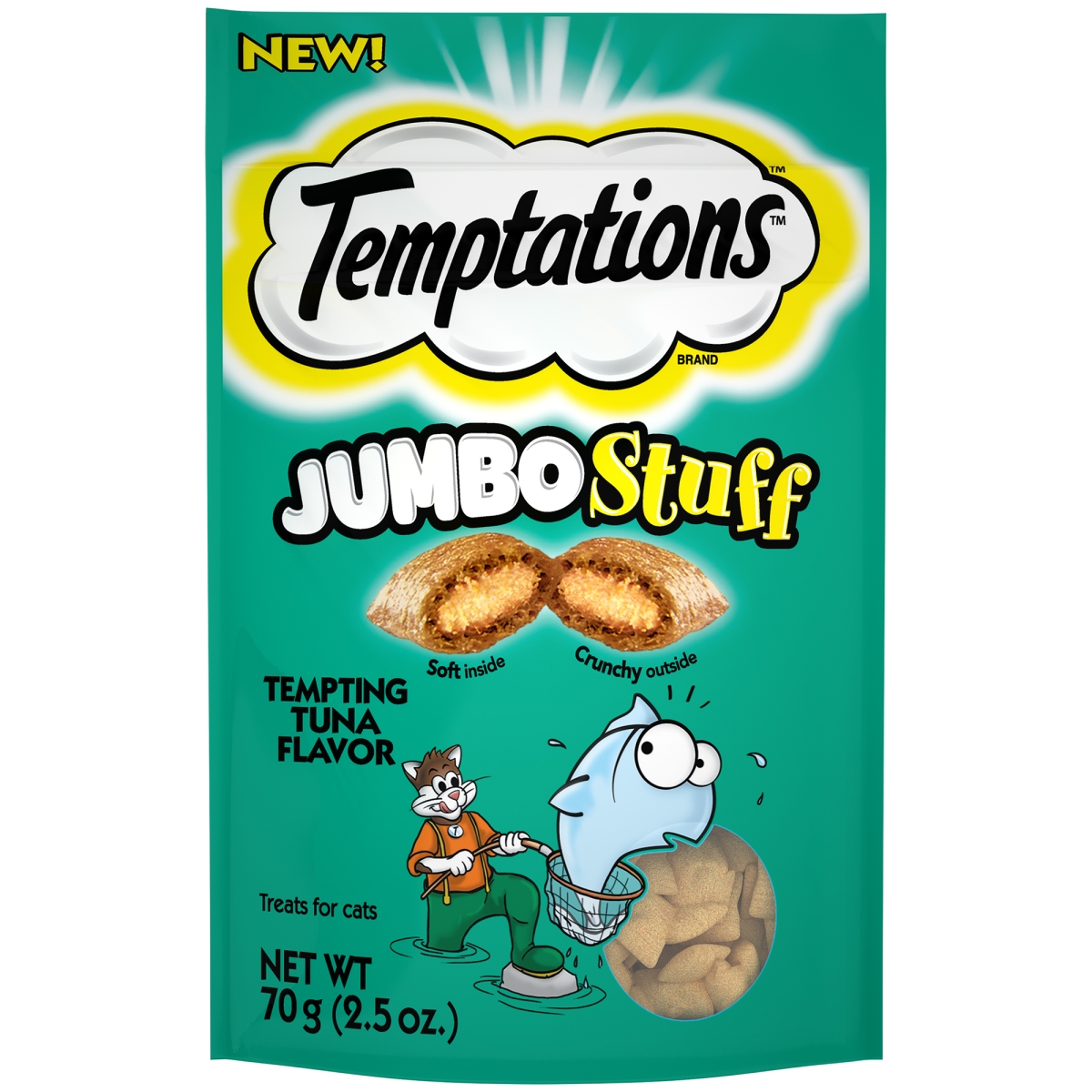 798706 2.47 Oz Temptations Jumbo Stuff Tempting Tuna Cat Treats