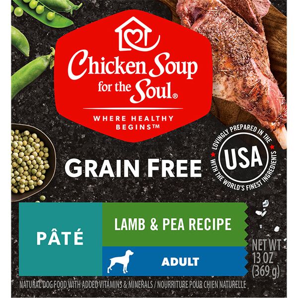 418528 13 Oz Grain Free Lamb & Pea Pate Dog Food Food