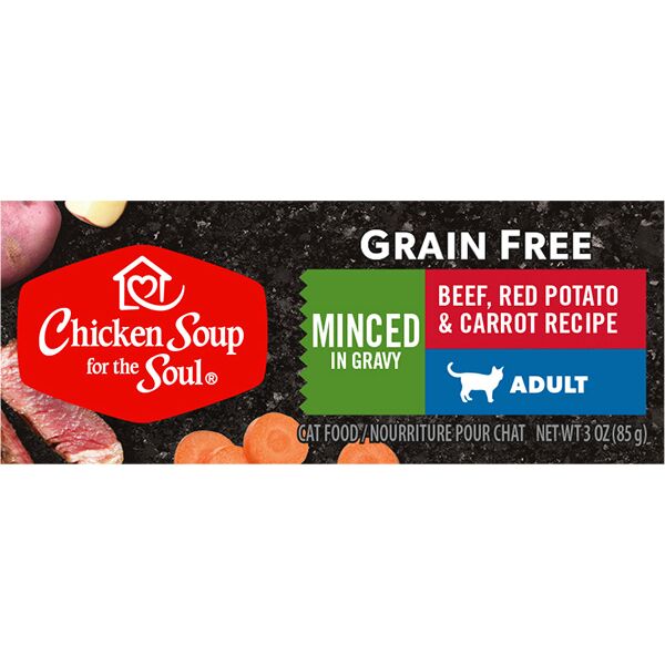 418519 3 Oz Minced Beef With Red Skinned Potatoes & Carrots Cat Food