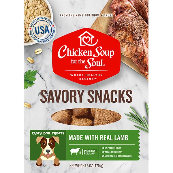 418479 6 Oz Savory Snacks Soft Lamb Dog Treats Food