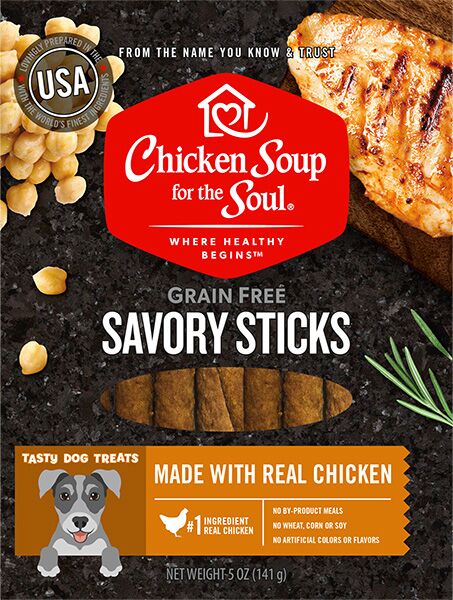 418491 5 Oz Savory Sticks Chicken Dog Treats Food