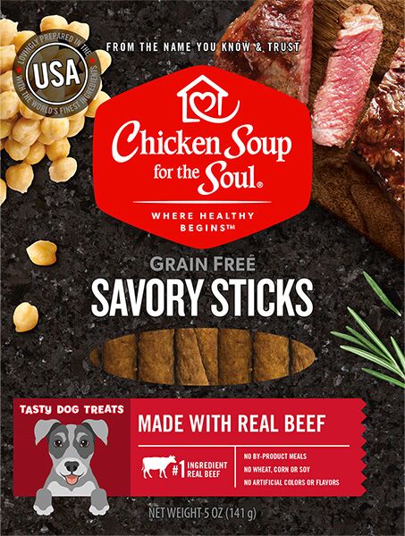 418492 5 Oz Savory Sticks Beef Pet Food