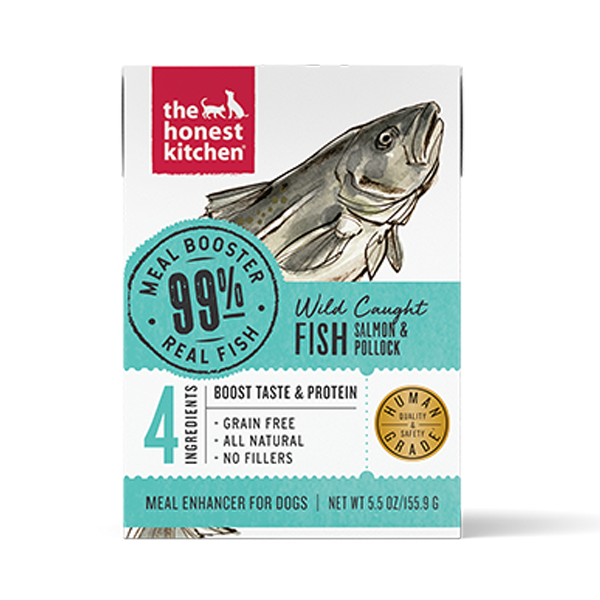 834196 5.5 Oz 99 Percent Salmon & Pollock Food Topper Cartoon Food