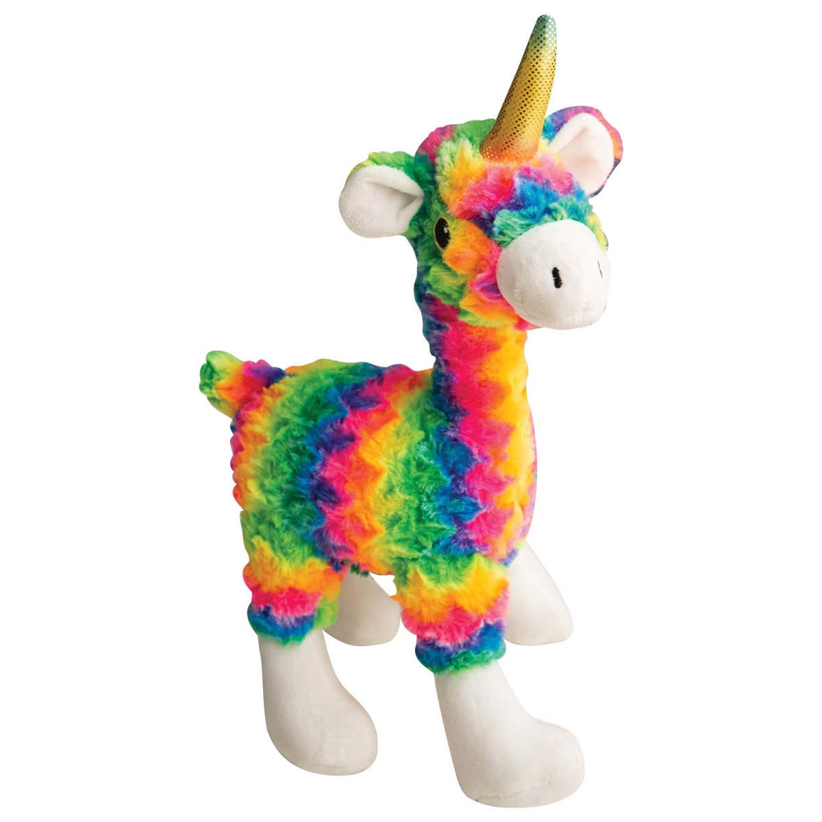 712019 15 In. Mamma Llama Rainbow Dog Toys