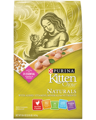 Purina 178722 3.15 Lbs Kitten Chow Naturals Food, Case Of 4