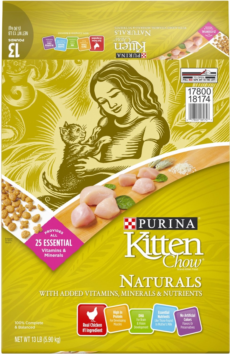 Purina 178724 13 Lbs Kitten Chow Naturals Food