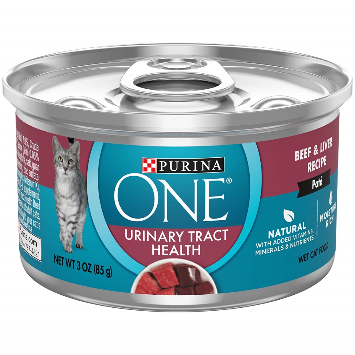Purina 178893 3 Oz One Urinary Tract Health Beef & Liver Pate Cat Food, Case Of 12