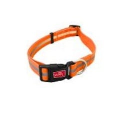 748037 Weatherproof Reflective Adjustable Collar, Orange - Medium