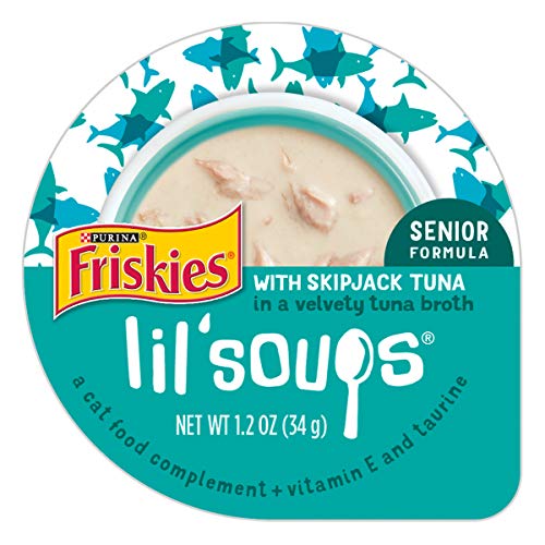 Purina 050566 1.2 Oz Friskies Lil Soups With Skipjack Tuna In A Velvety Tuna Broth, Case Of 8