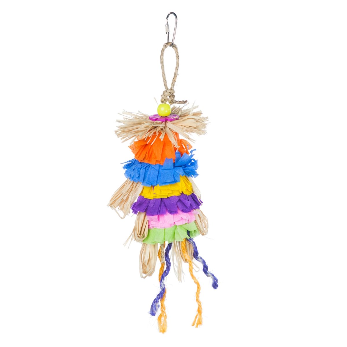 480398 Grassy Dance Edible Bird Toy, Assorted Color - Small