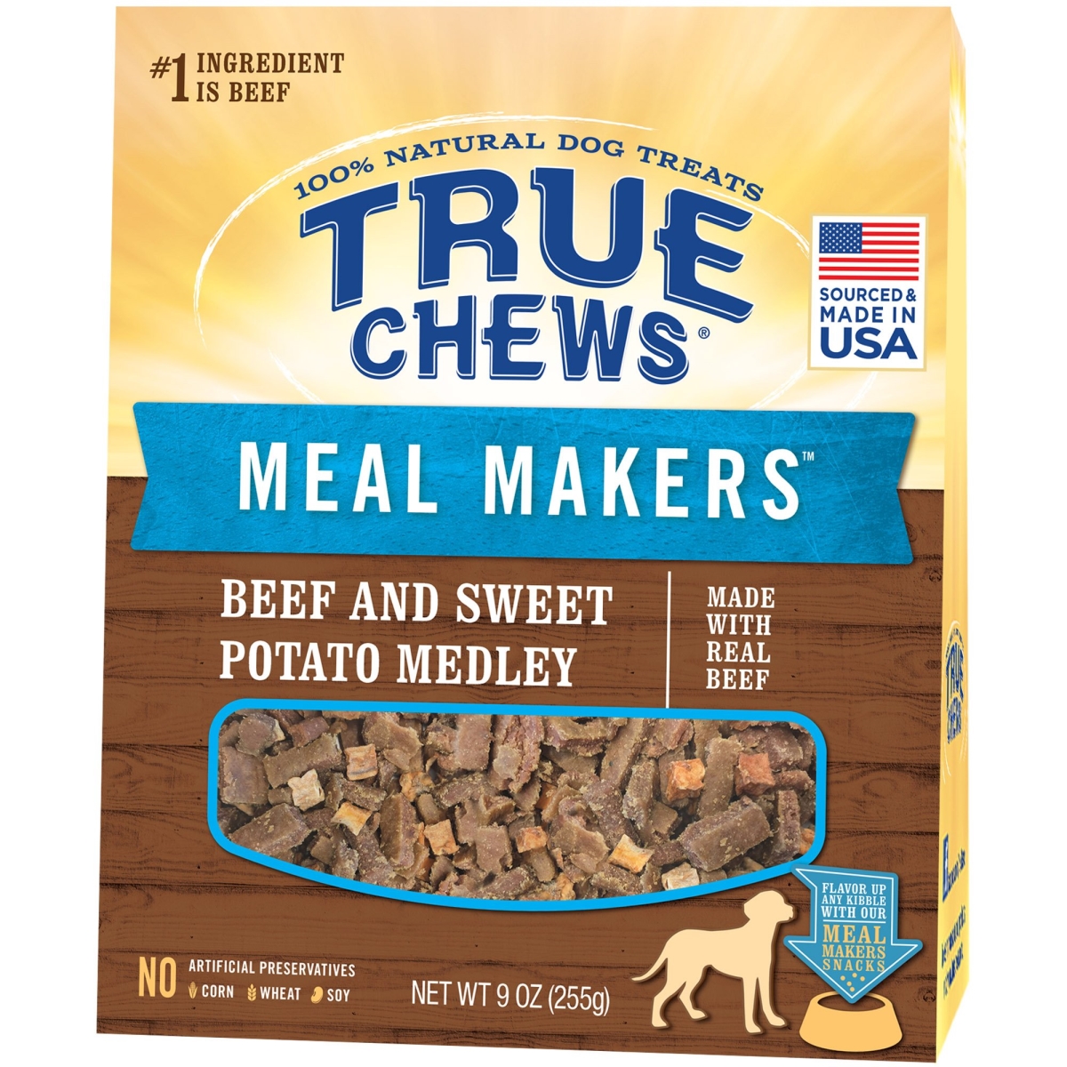 314258 9 Oz True Chews Beef & Sweet Potato Dog Treats