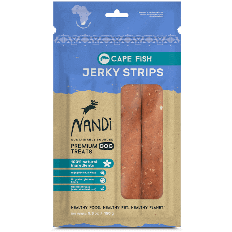 098009 5.3 Oz Cape Fish Jerky Strip Treats