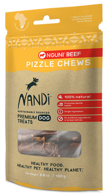 098012 3.5 Oz Nguni Beef Pizzle Chew Dog Treats