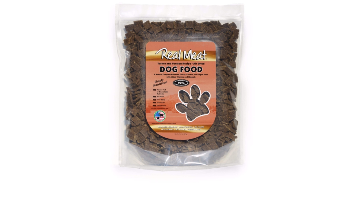 Real Meat 828224 Air Dried Turkey & Venison Dog Food - 10 Lbs