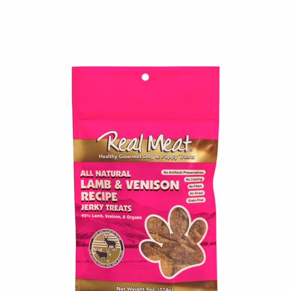 Real Meat 828052 4 Oz Venison & Lamb Treats