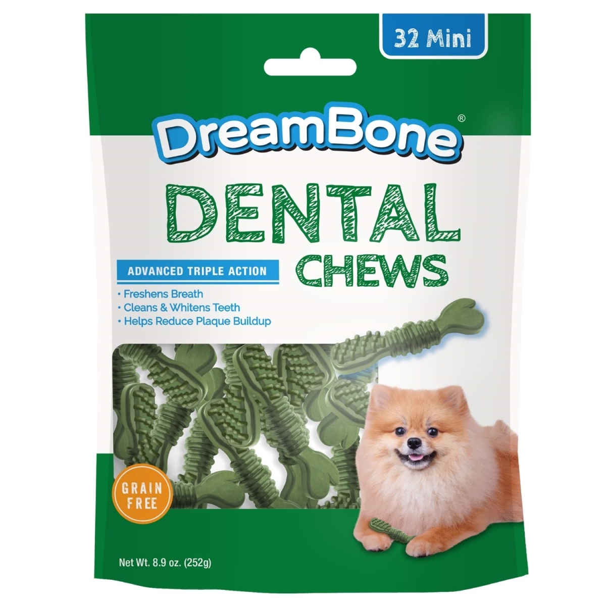 923156 Dreambone Dental Toothbrush, Mini - Pack Of 32