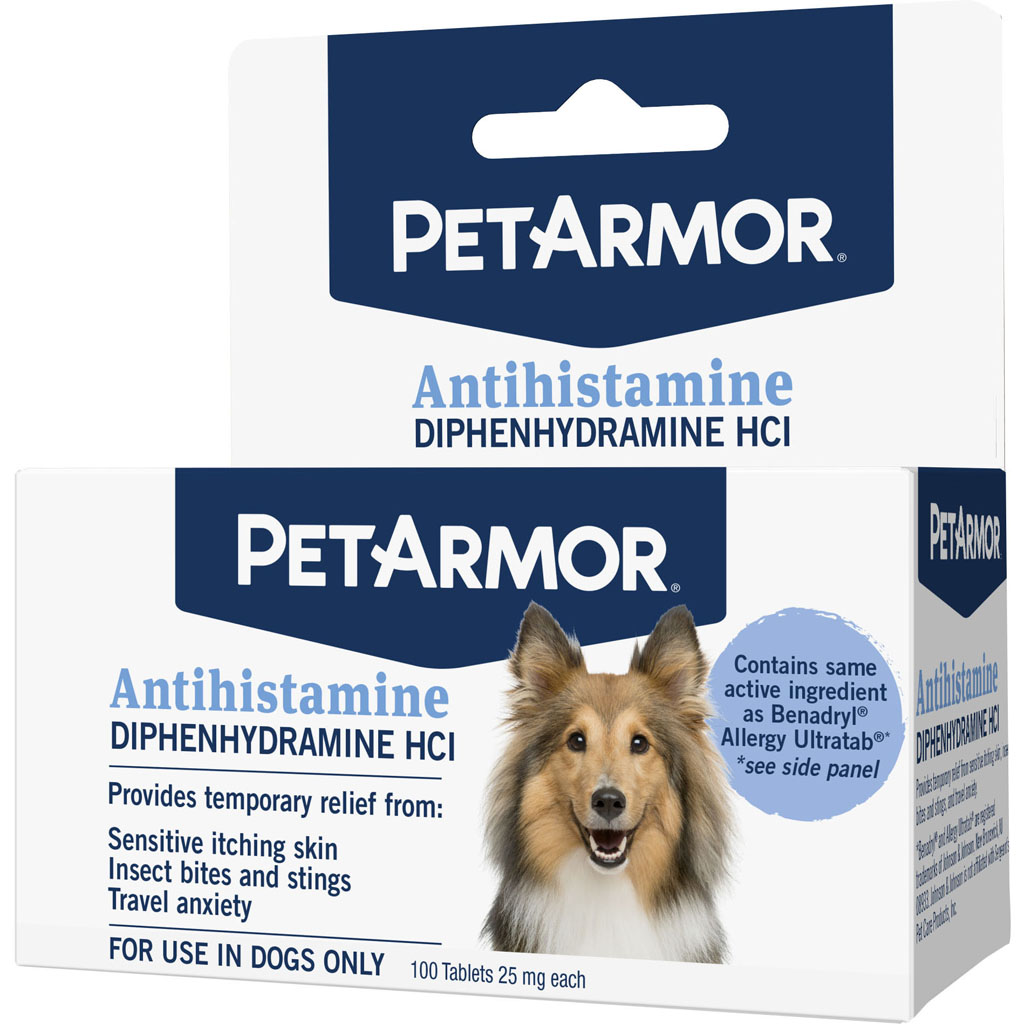 183101 Petarmor Antihistamine Dog Tabs - 100 Count