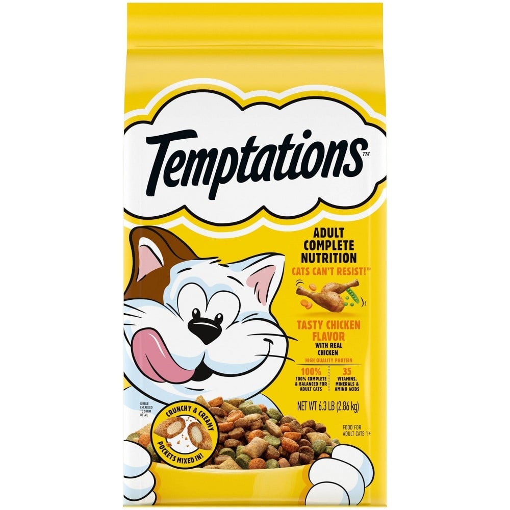 UPC 023100146263 product image for 103865 6.3 lbs Whiska Temptations Tasty Chicken Flavor Adult Dry Cat Food - 3 Co | upcitemdb.com