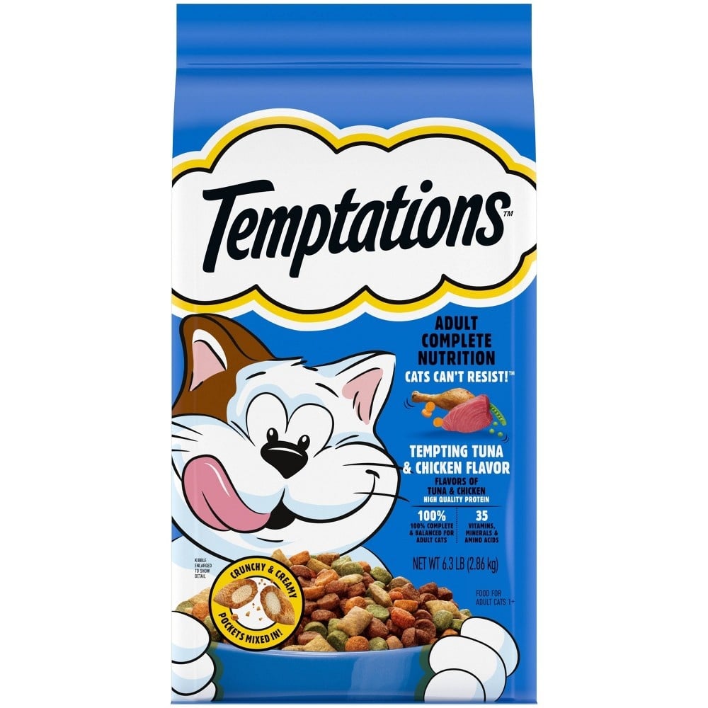 UPC 023100146324 product image for 103870 6.3 lbs Whiska Temptations Tuna & Chicken Flavor Dry Cat Food - 3 Count | upcitemdb.com