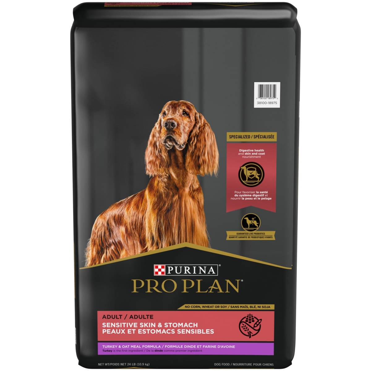 UPC 038100189752 product image for 381890 24 lbs Purina Pro Plan Sensitive Skin & Stomach Turkey & Oat Meal Dry Dog | upcitemdb.com