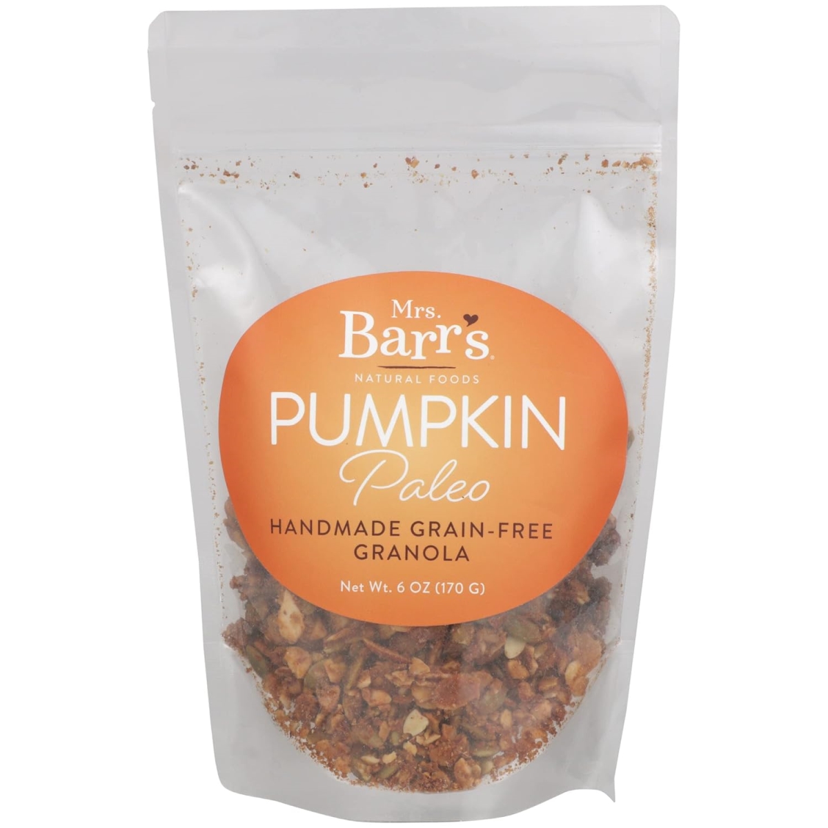 6 oz Paleo Pumpkin Handmade Cluster Granola