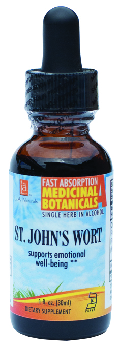 La Naturals 1134521 1 Oz St. Johns Wort Organic For Supports Emotional Well-being