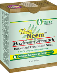 1000130 4 Oz Maximum Strength Neem Oil Cleansing Soap Bar - 6 Per Case