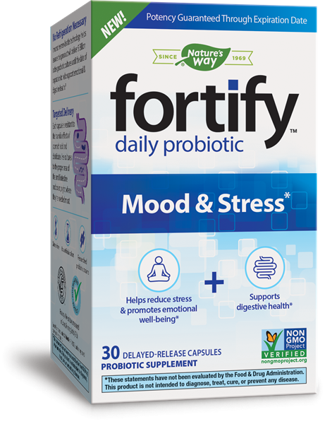153449 Fortify Daily Probiotic Mood & Stress - 30 Veggie Capsules