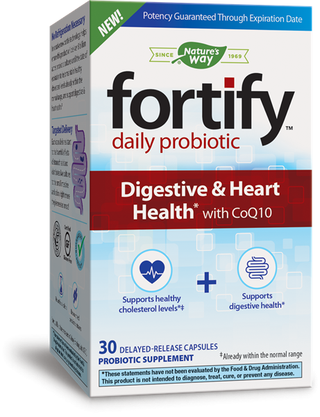 1532450 Fortify Probiotic Digestive & Heart - 30 Veggie Capsules