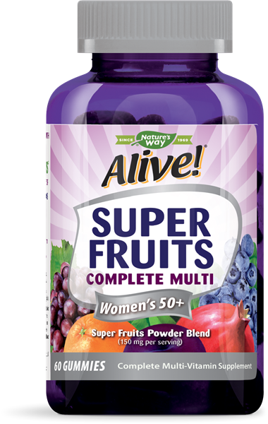 1532509 60 Chew Super Fruits Womens 50 Plus Multi Gummies