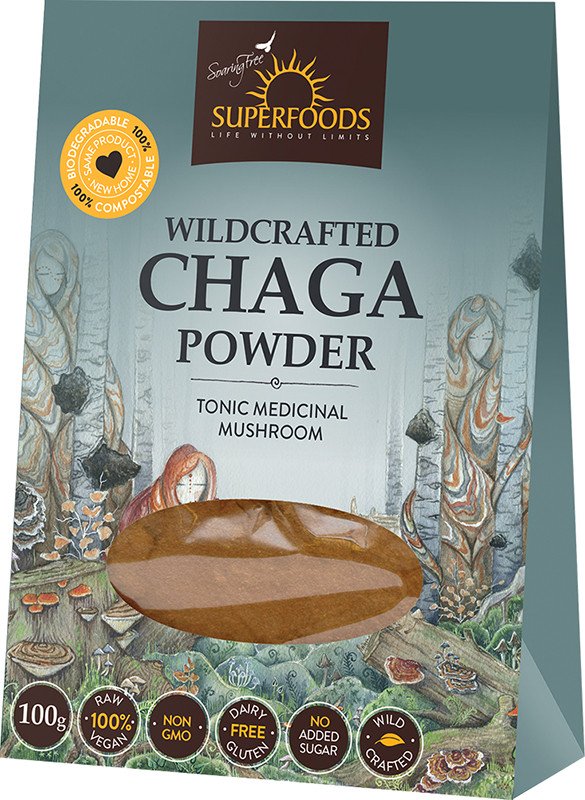 572602 4 Oz Wildcrafted Chaga Powder