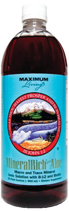 Maximum Living Mineralrich + Aloe Vera 32 fl oz Liq