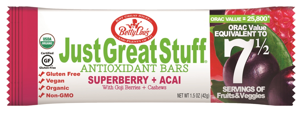 652621 Just Great Stuff Superberry Acai Bar - 12 Per Box