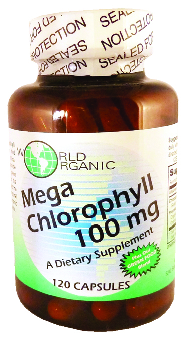 World Organic 213057 Mega Chlorophyll - 120 Capsules