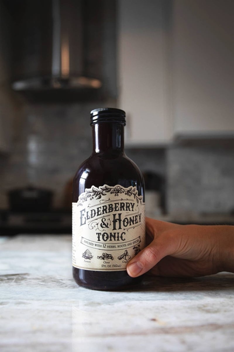 16 oz Elderberry & Honey Tonic