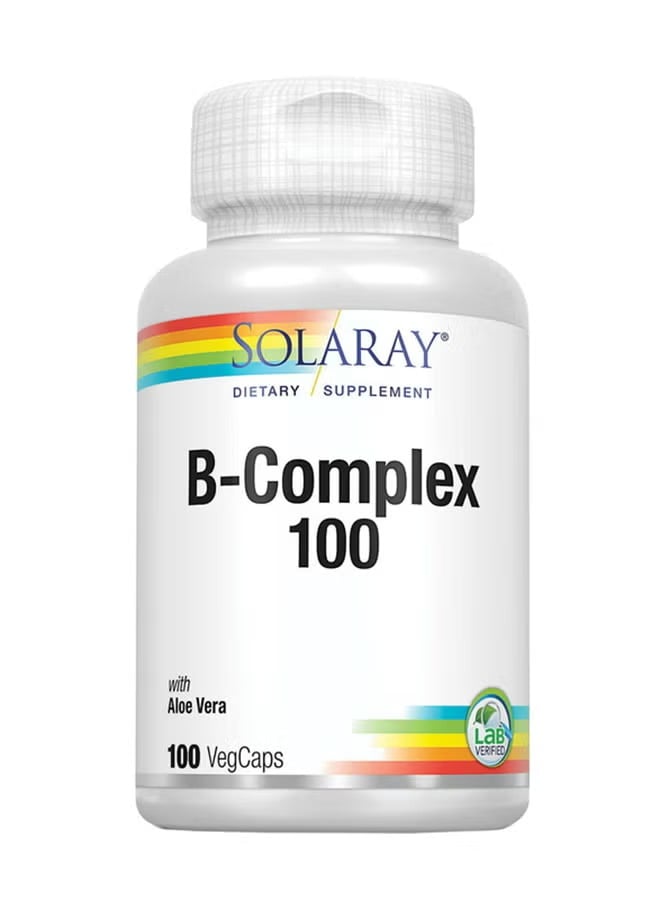 B-Complex 100 100 mg By Solaray - 100 Vegetable Caps