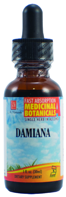La Naturals 1133971 1 Oz Damiana Wildcrafted Organic Medical Liquid