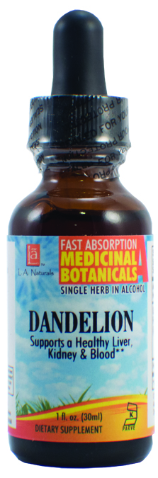 La Naturals 1133981 1 Oz Dandelion Organic Medical Liquid