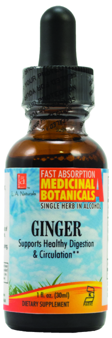 La Naturals 1134101 1 Oz Ginger Organic Welness Liquid