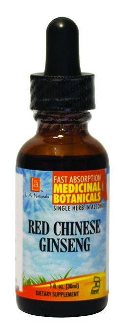 La Naturals 1134131 1 Oz Red Chinese Ginseng Organic Welness Liquid
