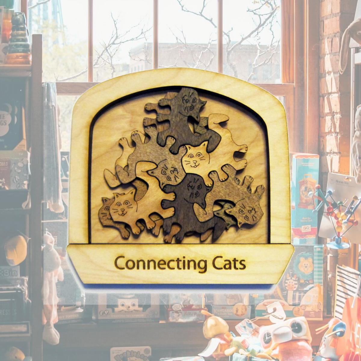 Picture of Palmetto Puzzle Works CC Difficulty Easy Level Connecting Cats Puzzle