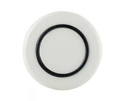 Pm921 White Medium Plate - Black Nonslip Base - Pack Of 2