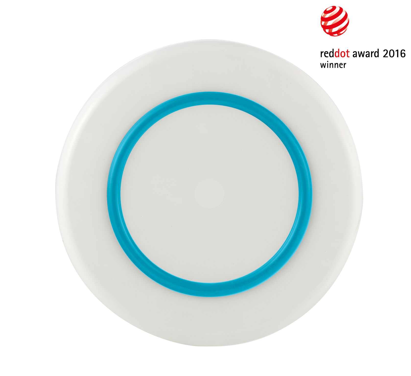 Pm952 White Large Plate - Vivid Blue Nonslip Base - Pack Of 2