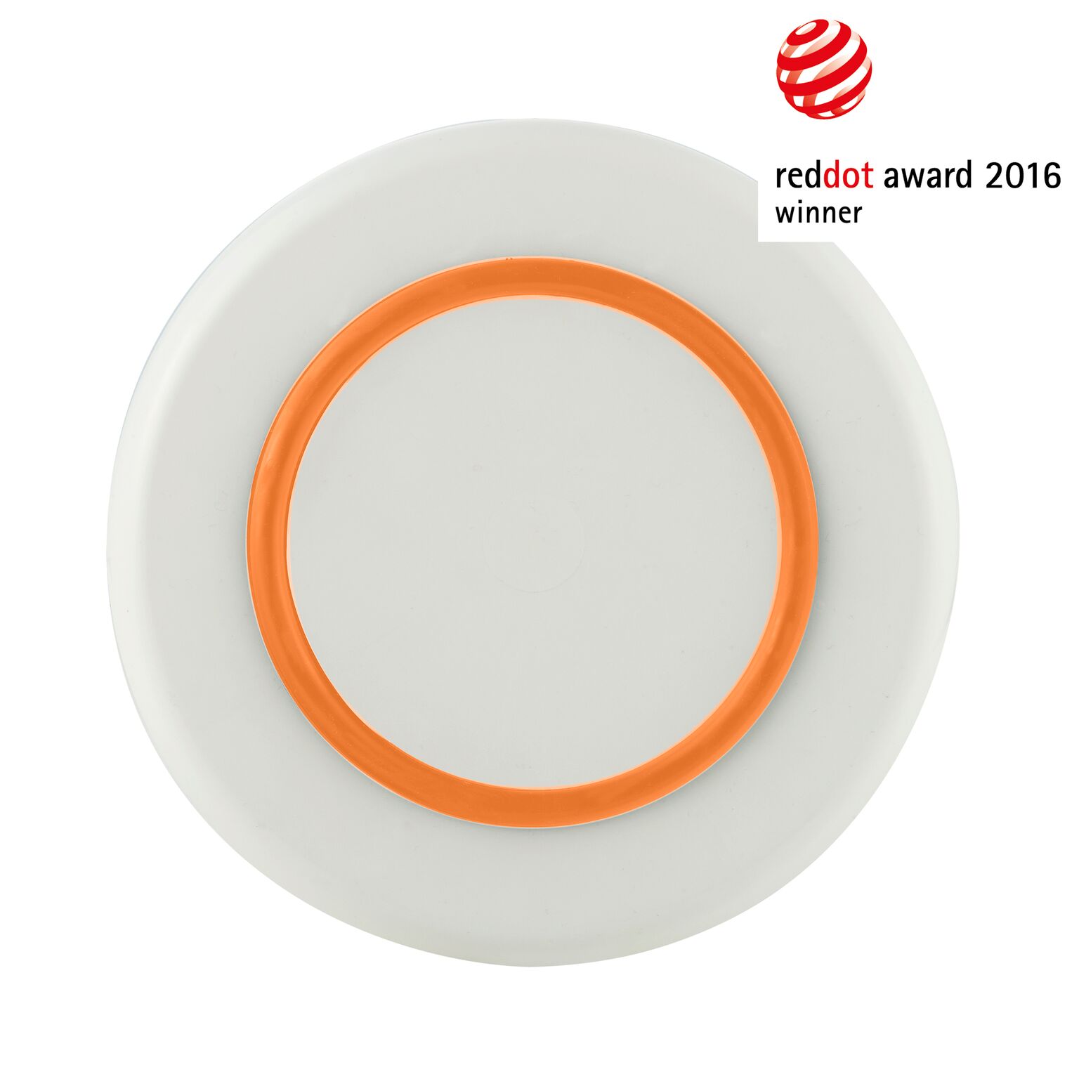 Pm961 White Medium Plate - Orange Nonslip Base - Pack Of 2