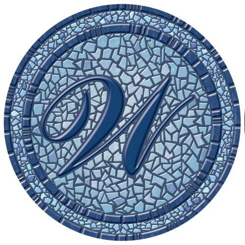 59 in. dia. Monogram Mosaic Poolsaic Mat- W