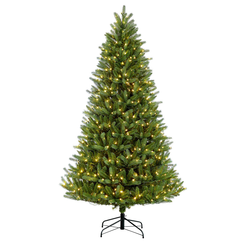 277-gf-90c10 9 Ft. Pre-lit Glacier Fir Artificial Christmas Tree With 1000 Ul-listed Clear Lights